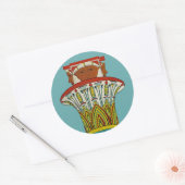 Ägyptisches Design #3 in Emporio Moffa Runder Aufkleber (Umschlag)