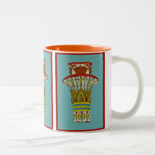 Ägyptisches Design #3 in Emporio Moffa Zweifarbige Tasse