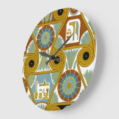 Ägyptisches Design #6 in Emporio Moffa Große Wanduhr (Winkel)