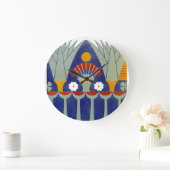 Ägyptisches Design #7 in Emporio Moffa Große Wanduhr (Zuhause)