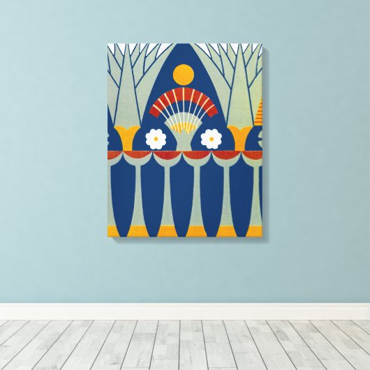 Ägyptisches Design #7 in Emporio Moffa Leinwanddruck (Insitu (Holzboden))