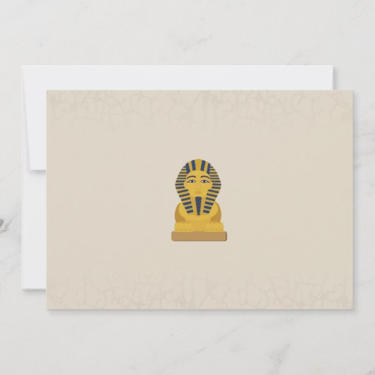 Ägyptisches Einladung (Rückseite)