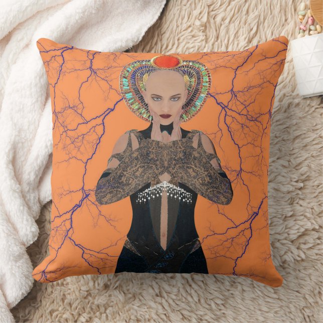 Ägyptisches Electric Magic Throw Kissen (Decke)