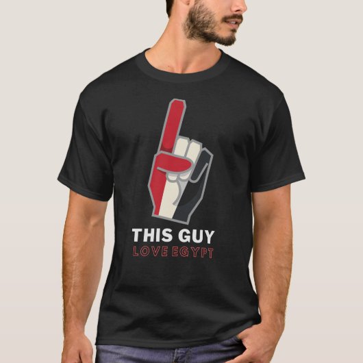 Ägyptisches Flaggenhemd T-Shirt (Vorderseite)