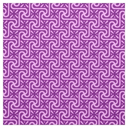 Ägyptisches Fliesenmuster, Amethyst und Orchidee Stoff (Muster)