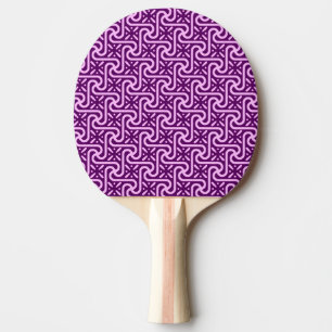 Ägyptisches Fliesenmuster, Amethyst und Orchidee Tischtennis Schläger