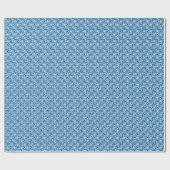 Ägyptisches Fliesenmuster, Indio und Light Sky Blu Geschenkpapier (Flach)