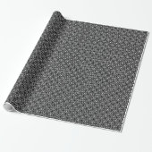 Ägyptisches Fliesenmuster, schwarz-weiß Geschenkpapier (Ungerollt)