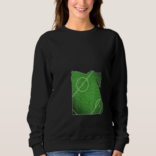 Ägyptisches Fußballgericht Sweatshirt (Vorderseite)