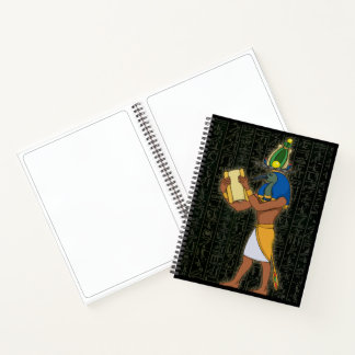 Ägyptisches Gott-Thoth-Deluxe-Notebook Notizblock