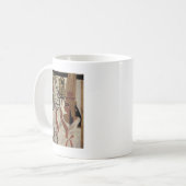 Ägyptisches Göttinhieroglyphenmuster Kaffeetasse (Vorderseite Links)