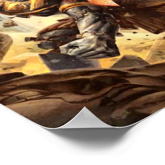 Ägyptisches Göttplakat Poster (Ecke)