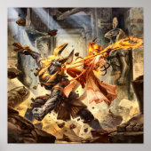 Ägyptisches Göttplakat Poster (Vorne)