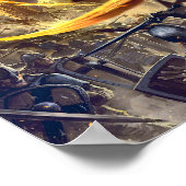 Ägyptisches Göttplakat Poster (Ecke)