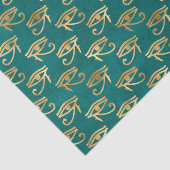 Ägyptisches grünes und goldenes Auge des Ra-Tissue Seidenpapier (Ausschnitt)