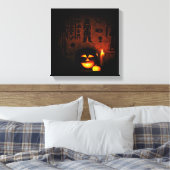 Ägyptisches Halloween 1 Leinwanddruck (Insitu (Schlafzimmer))