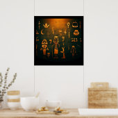 Ägyptisches Halloween 2 Poster (Küche)