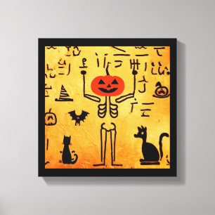 Ägyptisches Halloween 4 Leinwanddruck