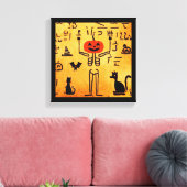 Ägyptisches Halloween 4 Leinwanddruck (Insitu (Wohnzimmer))