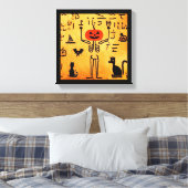 Ägyptisches Halloween 4 Leinwanddruck (Insitu (Schlafzimmer))