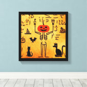 Ägyptisches Halloween 4 Leinwanddruck (Insitu (Holzboden))