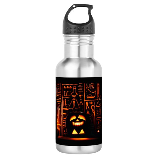 Ägyptisches Halloween 6 Edelstahlflasche (Vorderseite)