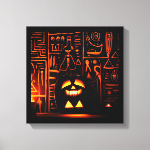 Ägyptisches Halloween 6 Leinwanddruck