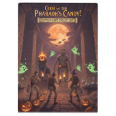 Ägyptisches Halloween Klemmbrett (Rückseite)