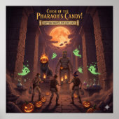 ägyptisches Halloween-Plakat Poster (Vorne)