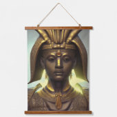 Ägyptisches Hängeband Wandteppich Mit Holzrahmen (Vorderseite 2)