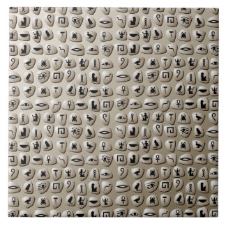 Ägyptisches Hieroglyphen-Stein-Muster Fliese