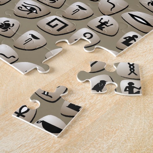 Ägyptisches Hieroglyphen-Stein-Muster Puzzle (Seite)