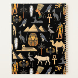 Ägyptisches Hieroglyphen-Symbol-Muster Hintergrund Planer