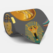 Ägyptisches Hieroglyphensymbol Muster Pharao Krawatte (Gerollt)