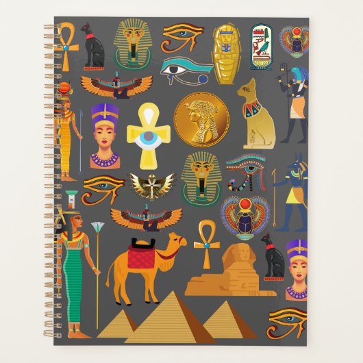 Ägyptisches Hieroglyphensymbol Muster Pharao Planer (Vorderseite)