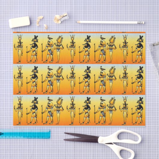 Ägyptisches Hieroglyphics-Gewebepapier Seidenpapier (Handwerk)