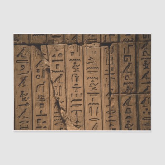 Ägyptisches Hieroglyphics-Gewebepapier Seidenpapier (Vorderseite)