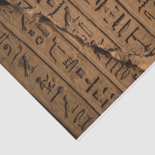Ägyptisches Hieroglyphics-Gewebepapier Seidenpapier (Ausschnitt)