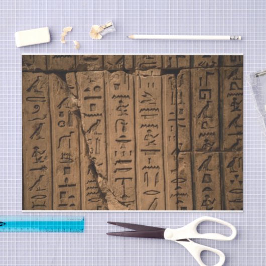 Ägyptisches Hieroglyphics-Gewebepapier Seidenpapier (Handwerk)