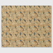 Ägyptisches Hieroglyphie-Muster Geschenkpapier (Flach)