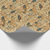 Ägyptisches Hieroglyphie-Muster Geschenkpapier (Ecke)