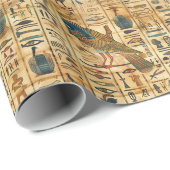 Ägyptisches Hieroglyphie-Muster Geschenkpapier (Rolleneckpunkt)