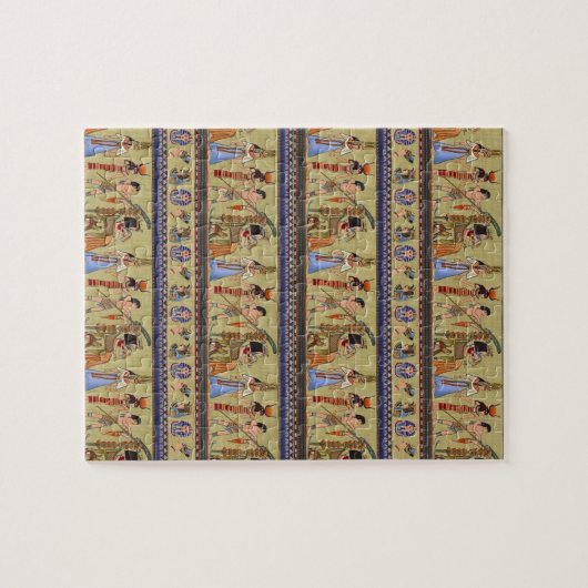 Ägyptisches Hieroglyphisches Puzzle (Horizontal)