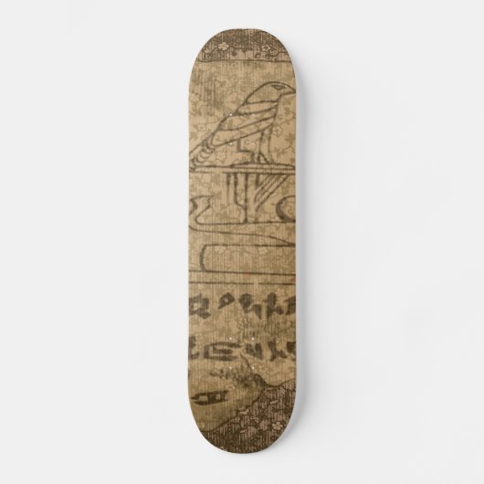 Ägyptisches hieroglyphisches skateboard (Vorderseite)