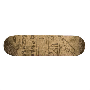 Ägyptisches hieroglyphisches skateboard