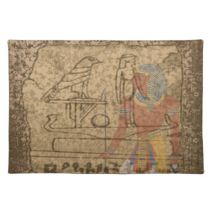 Ägyptisches hieroglyphisches stofftischset