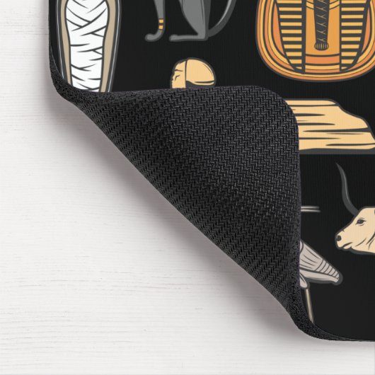 Ägyptisches Hieroglyphisches Symbol Muster Hinterg Mousepad (Ecke)