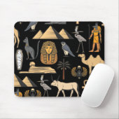 Ägyptisches Hieroglyphisches Symbol Muster Hinterg Mousepad (Mit Mouse)