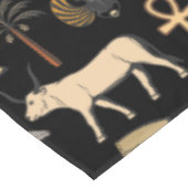 Ägyptisches Hieroglyphisches Symbol Muster Hinterg Tischdecke (Schrägansicht)