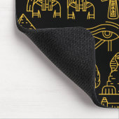 Ägyptisches Hieroglyphisches Symbol-Muster Mousepad (Ecke)